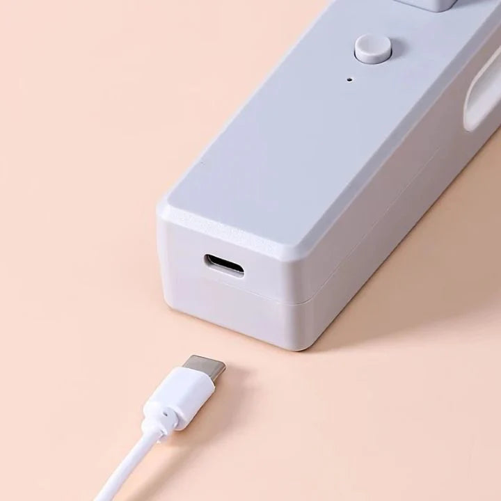 2er-Set 2-in-1 Mini Folienschweißer & Kutter – USB-aufladbar – Tragbar & einfach zu bedienen