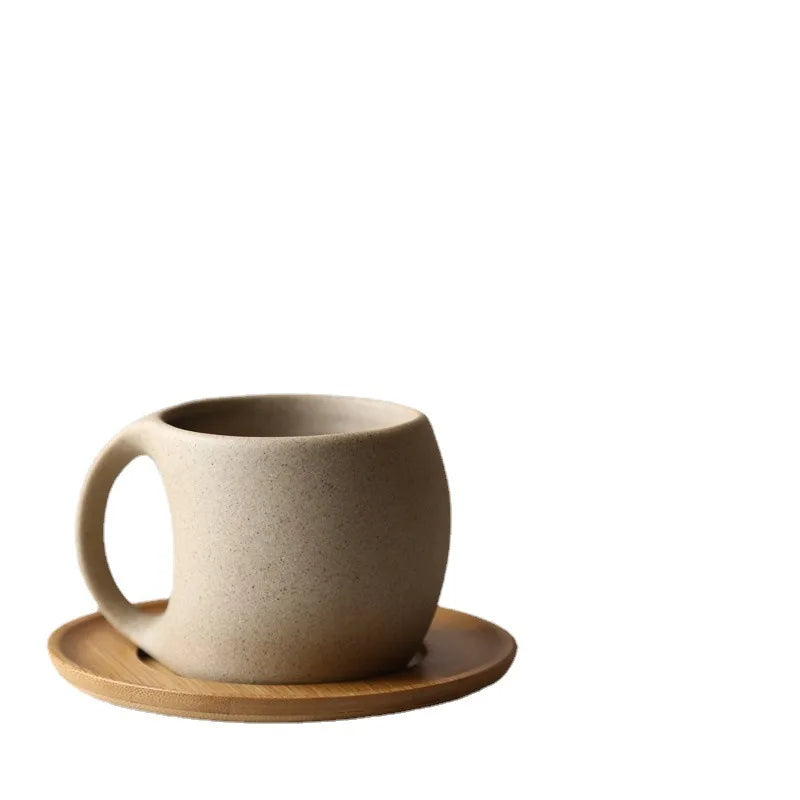 Set aus 3 Kaffeetassen mit Untertassen – Keramik – 220 ml – Perfekt für Frühstück & Nachmittagstee