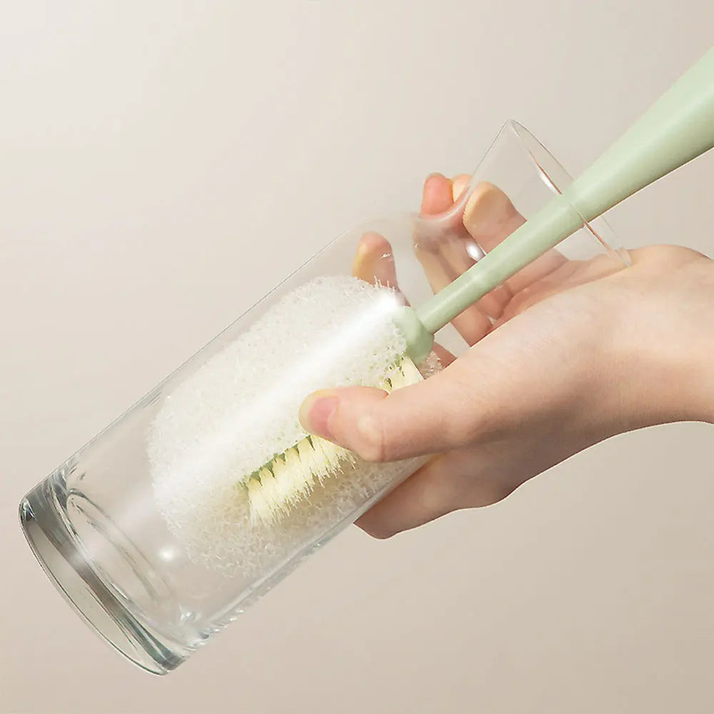 Flaschenwasser Bekerborstel mit langem Stiel, abnehmbare Reinigungsbürste für Flaschen, Tassen und Thermoskanne, vielseitig einsetzbar