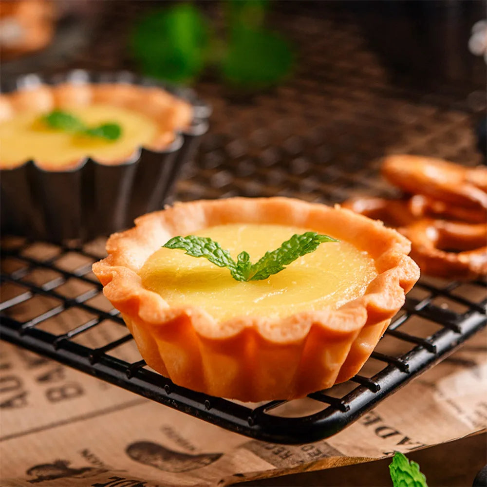 12er muffin backform aus kohlenstoffstahl – antihaftbeschichtet, wiederverwendbar, für cupcakes, pudding & kleine eierkuchen