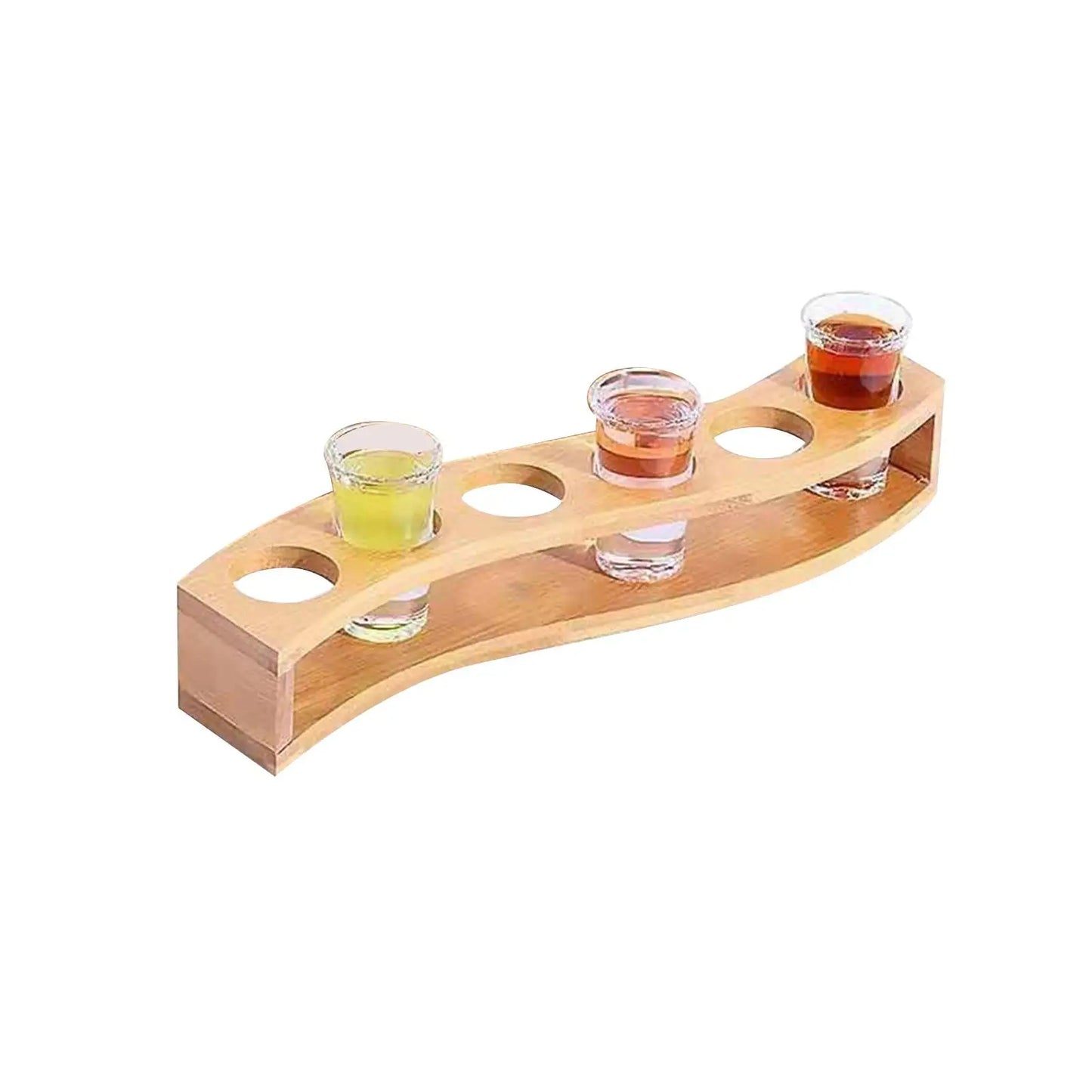 Gläserhalter aus Holz – 6-Loch Design – Organizer für Bar & Küche
