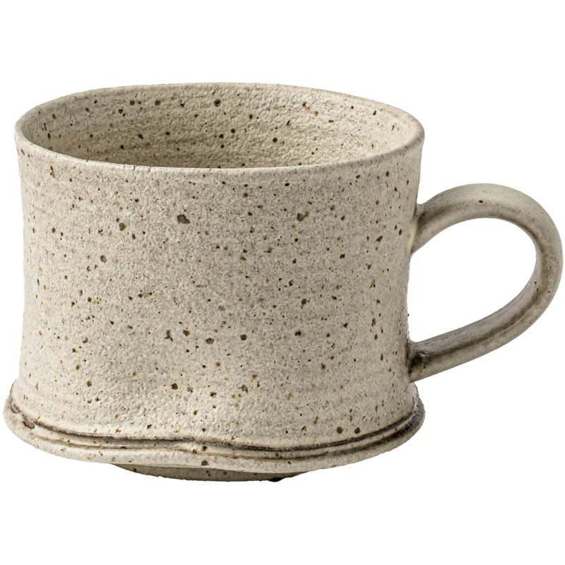 Handgefertigte Latte Tasse – Japanische Vintage Keramik – 200ml, Beige
