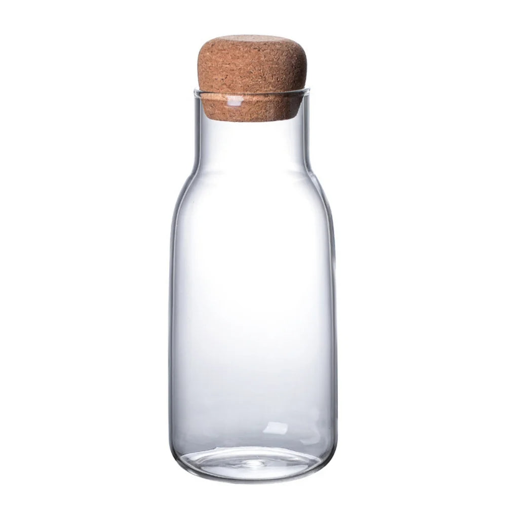 Glasflasche mit Korkdeckel – Luftdichte Aufbewahrung für Getränke & Trockenwaren – 150ml, 300ml, 600ml
