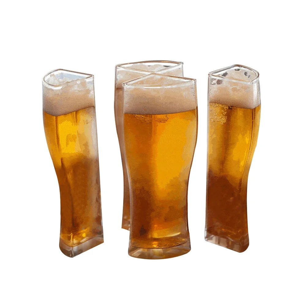 Biergläser Set – 4-in-1 Design – Acryl – Stapelbar & Bruchsicher