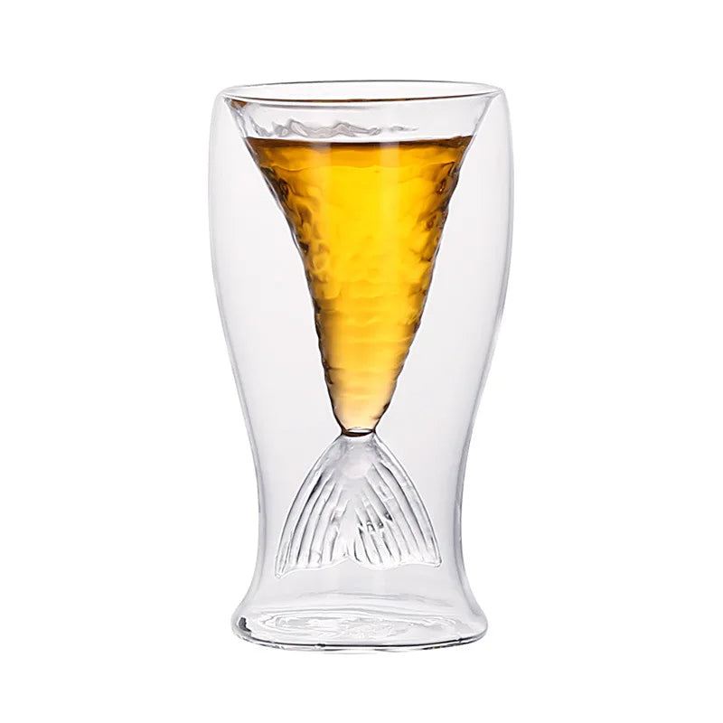 Cocktailglas – Doppelschichtiges Design – 90 ml – Transparentes Glas