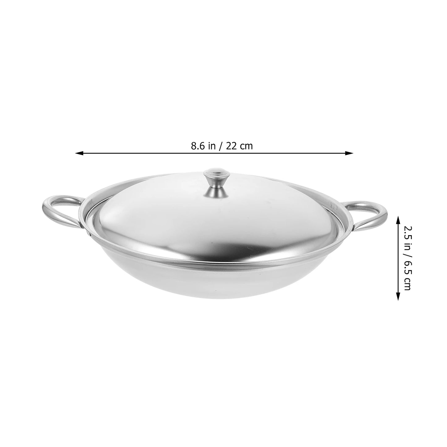Edelstahl Kochtopf mit Deckel – Vielseitiger Kochtopf für Zuhause & Gastronomie – 27,5 x 22 cm