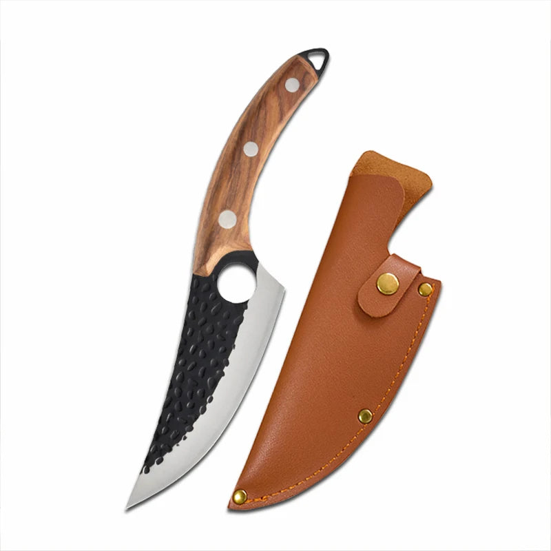 Geschmiedetes Hackmesser – Scharfes Edelstahl Küchenmesser für Fleisch & Fisch, 27,5 cm