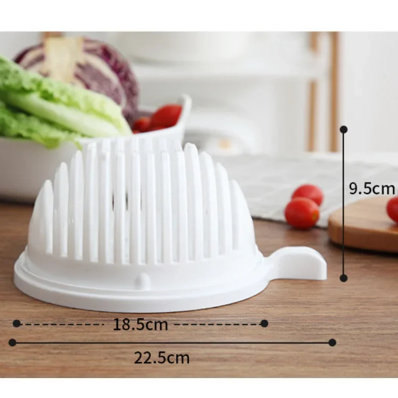 Gemüseschneider mit Gitter – Praktischer Zerkleinerer für Obst und Gemüse, Dicer für Salat und Snacks, Küchen Gadget