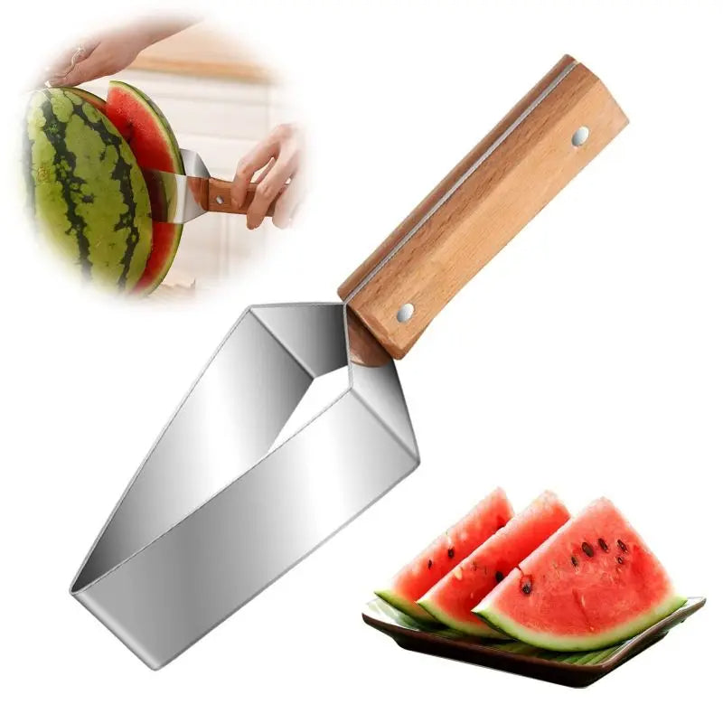 Wassermelonen Schneider aus Edelstahl – Präzises Schneiden für Obst & Gemüse, Einfache Handhabung