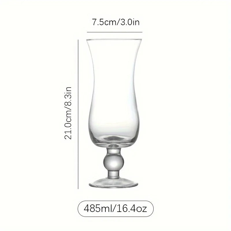 2 Stuks Cocktailglas mit breiter Öffnung – 300 ml Kurzes Fußdesign, Sommer-Essential für Säfte und Cocktails