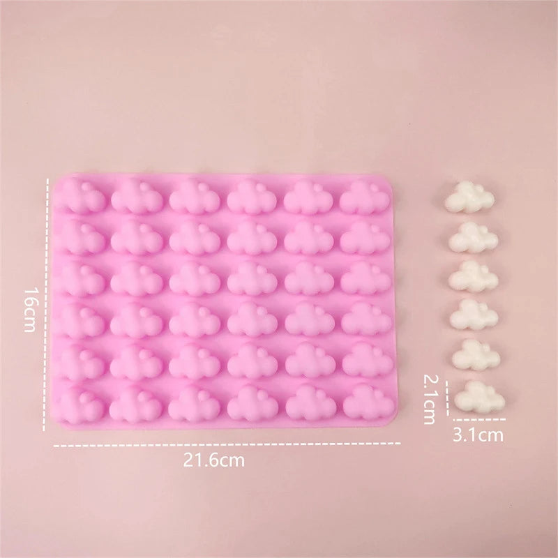 2 Stück Clouds Silikonform – Wettermotiv – Flexibel & Antihaft – 21,6 x 16 cm