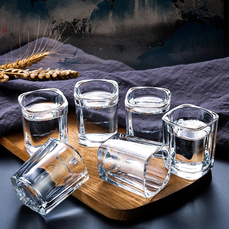 Whiskyglas Halter – 6 Gläser inklusive – Holz – Praktische Aufbewahrung