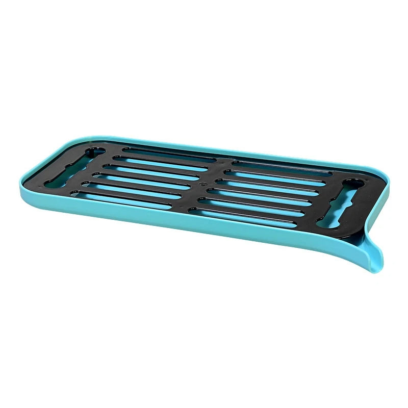 Plastik Abtropfgestell für die Spüle – Küchen Abtropfmatte mit Wasserablauf, 40 x 21 cm