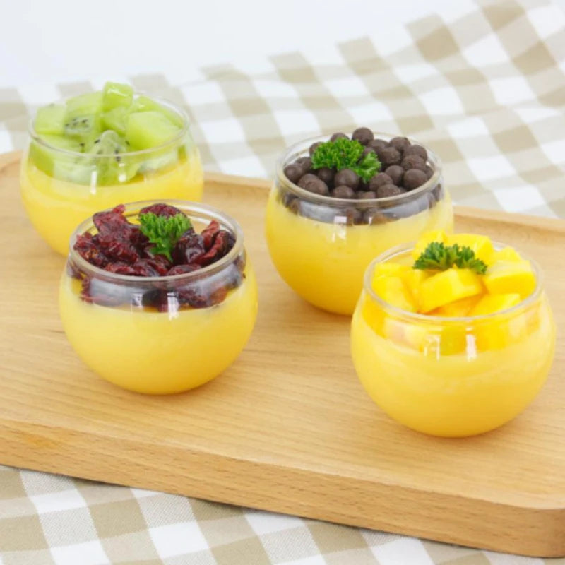 10er-Set transparente Dessertbecher – 120 ml – BPA-frei & wiederverwendbar