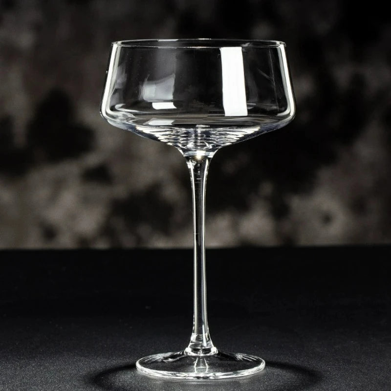 Set aus 2 Cocktailgläsern – Ultradünnes Design – 16,3 x 8,5 cm – Retro Martini- & Weingläser