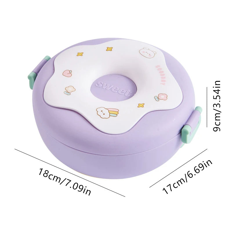 Kinder Bento Lunchbox | Auslaufsicher | 1000 ml Fassungsvermögen | Kunststoff
