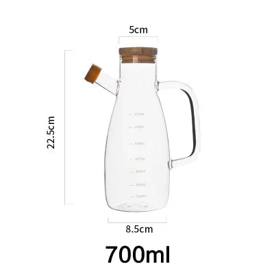Glasflasche | Antihaft | Präzises Ausgießen | Spülmaschinenfest