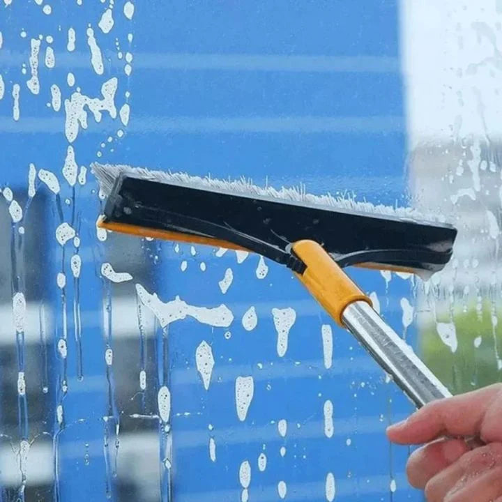 Multifunktionale Bodenreinigungsbürste – 3-in-1 für Küche, Fliesen, Fugen & Ecken – 120° drehbarer Kopf – Teleskopstiel