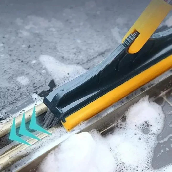Multifunktionale Bodenreinigungsbürste – 3-in-1 für Küche, Fliesen, Fugen & Ecken – 120° drehbarer Kopf – Teleskopstiel