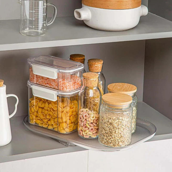 Drehbares Kühlregal, 360° Rotierender Organizer, Platzsparender Aufbewahrungsständer