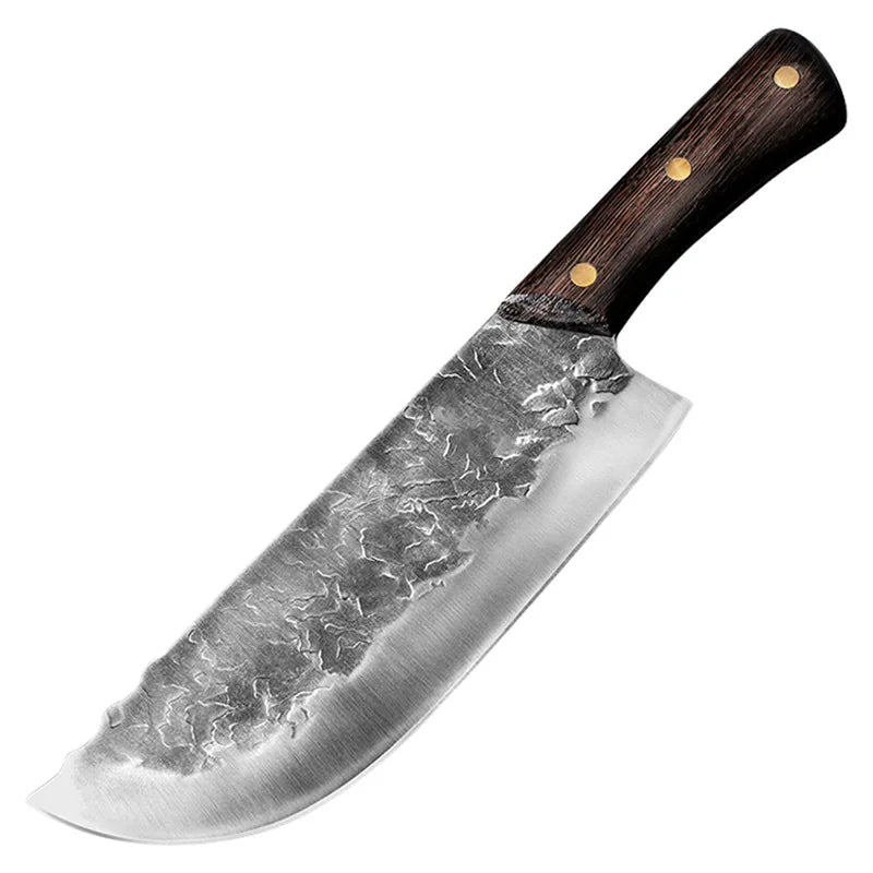 Geschmiedetes Hackmesser Full Tang – Scharfes Küchenmesser für Fleisch & Gemüse, Edelstahl 5Cr15MoV