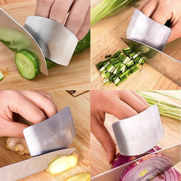 Fingerschutz aus Edelstahl für sicheres Schneiden – Set aus 3
