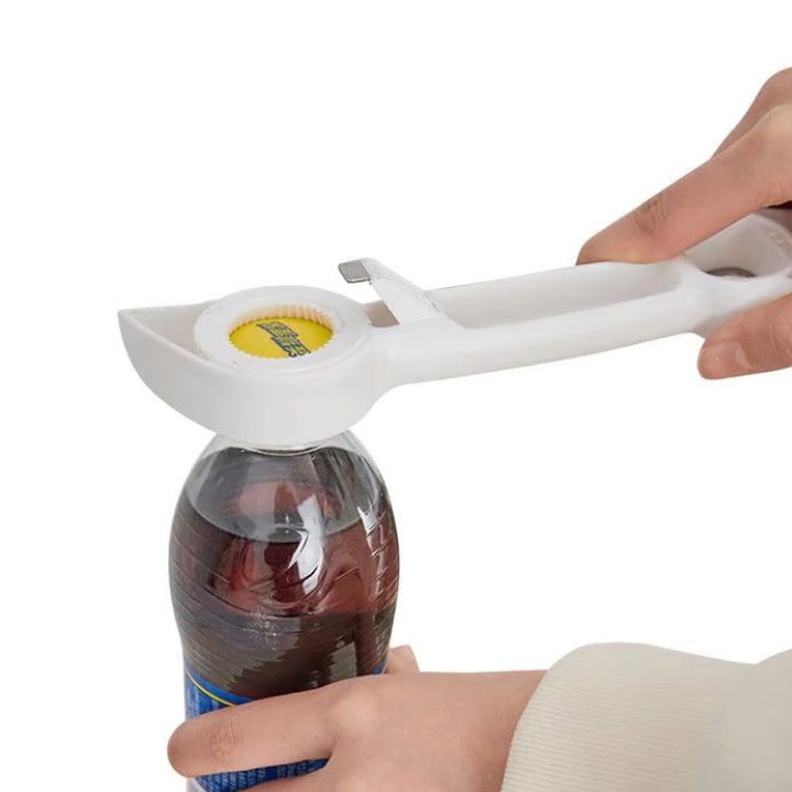 4-in-1 Flaschenöffner – Multifunktionales Küchenwerkzeug für Flaschen, Gläser und Dosen