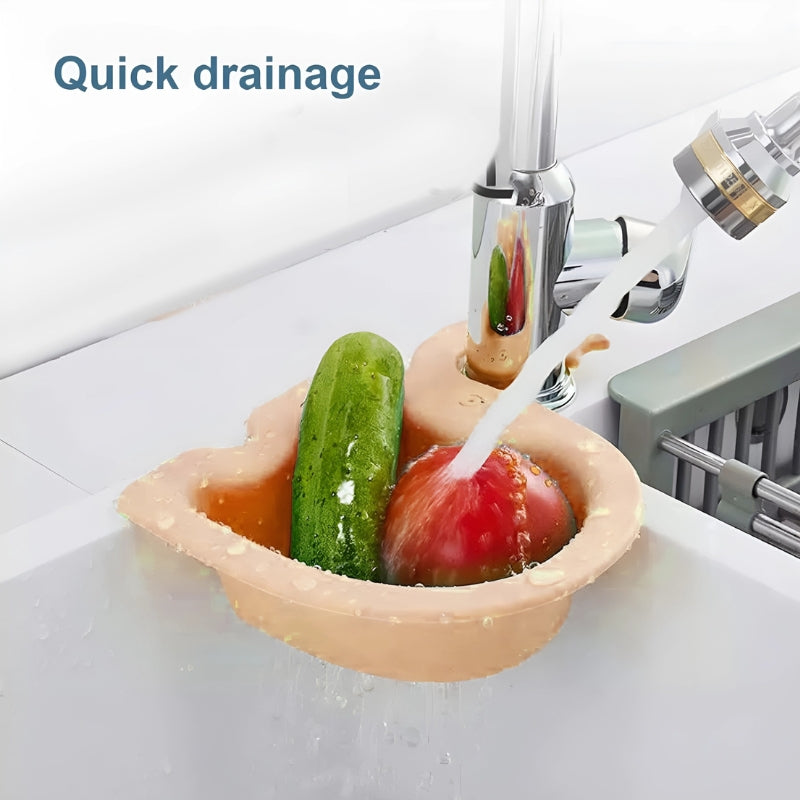 Abflussfilter – Platzsparende Abtropfschale für die Küche, 23x17 cm