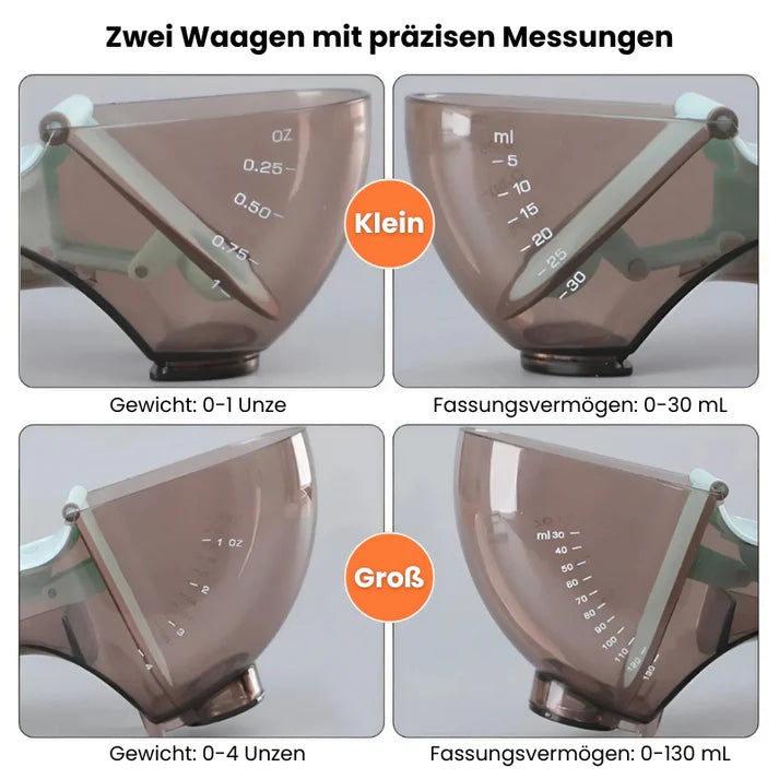 Einstellbares digitales Messlöffel-Set, präzise Messung, 5-in-1 Multifunktion, ideal für Küche und Backen