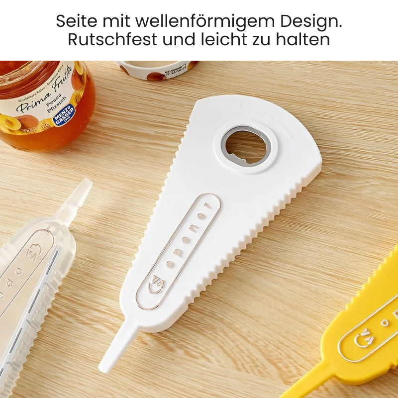 Multifunktionaler Flaschenöffner, Set aus 2 Stück, Für Küche, Camping und Picknick, Rutschfester Griff