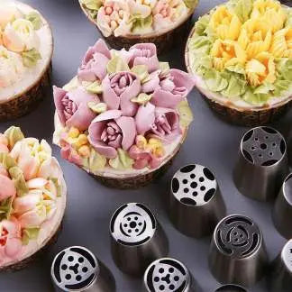 Blumen-Spritzdüsen-Set – Mühelose Tortendekoration Mivoza Deutschland