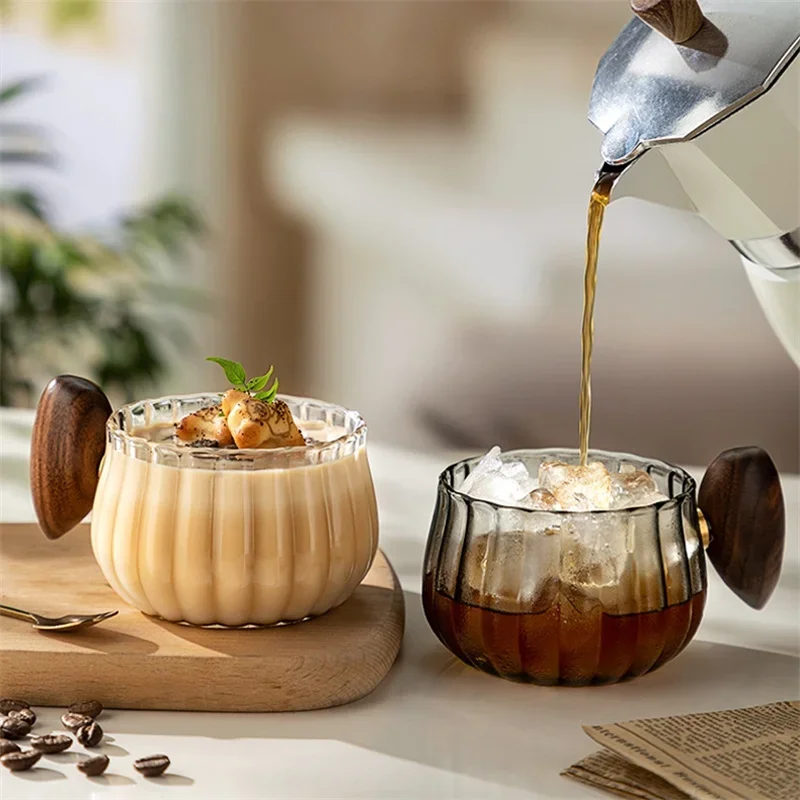Eleganter Becher aus Borosilikatglas 200ml – Stilvolle Tasse für Kaffee und Tee, Wärmespeichernd, Spülmaschinenfest