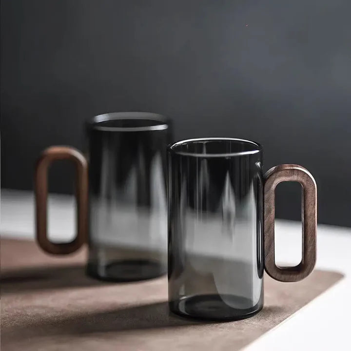 Doppelwandiger Becher aus Borosilikatglas, 350 ml, Hitzebeständig