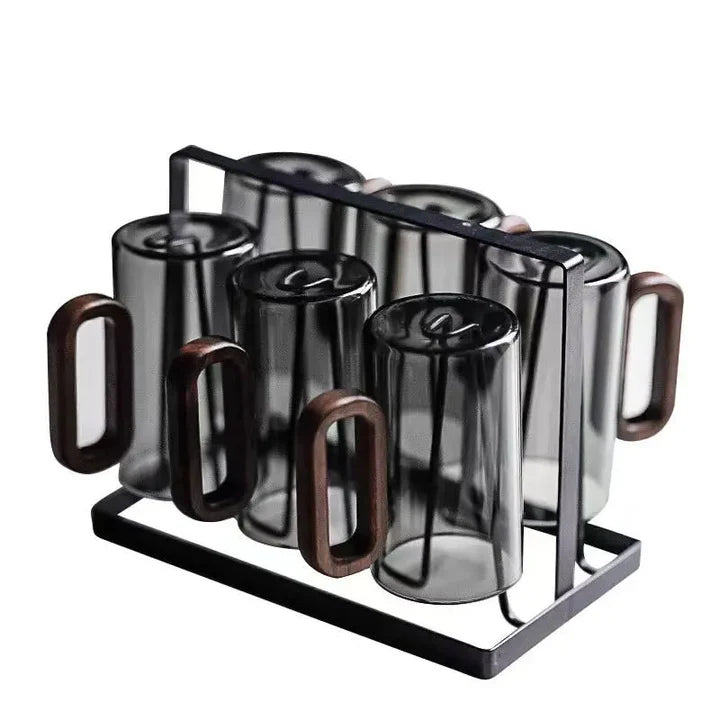 Doppelwandiger Becher aus Borosilikatglas, 350 ml, Hitzebeständig