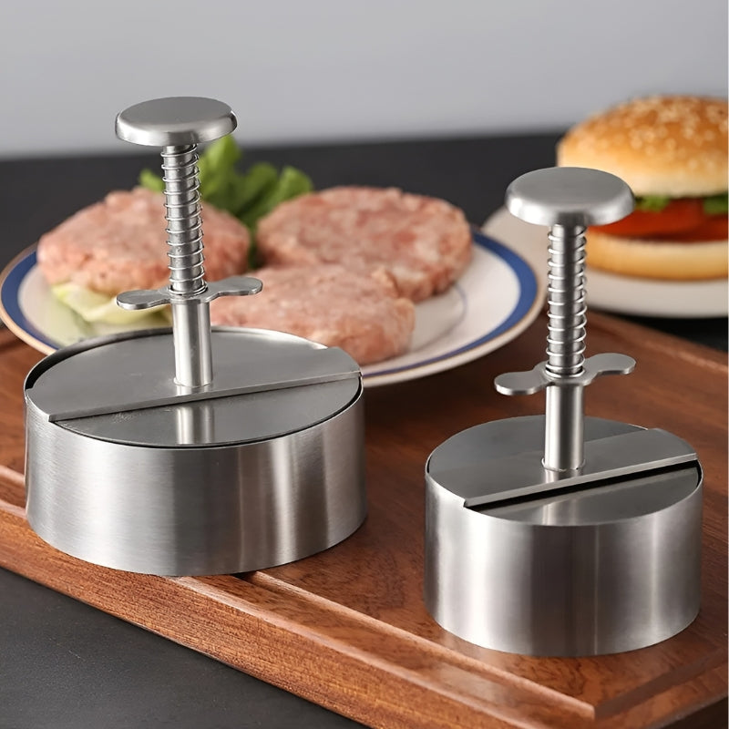 Fleischpresse Edelstahl für Perfekte Burger Patties, Klein und Groß, Leicht zu Reinigen