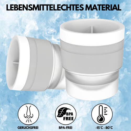 Langsam schmelzende Eisball-Formen Set 4 Stück, BPA-frei, für Cocktails, Whiskey und Punsch