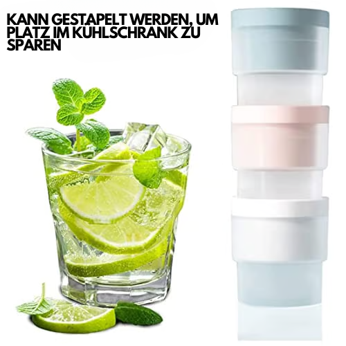 Langsam schmelzende Eisball-Formen Set 4 Stück, BPA-frei, für Cocktails, Whiskey und Punsch