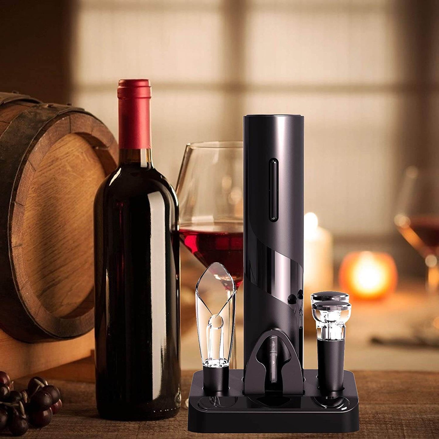 Elektrischer Weinöffner Set mit Zubehör – Mühelose Entkorkung für Weinliebhaber
