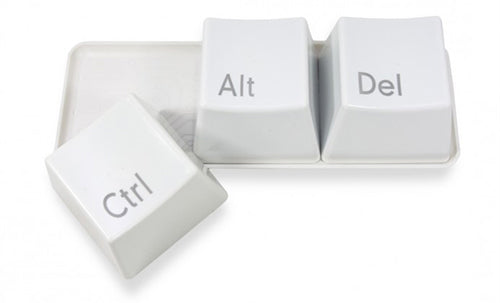 Ctrl ALT DEL Becher Set – Kreative Tassen im Tastaturdesign für Technikliebhaber – 350ml, Mikrowellen- und Spülmaschinenfest
