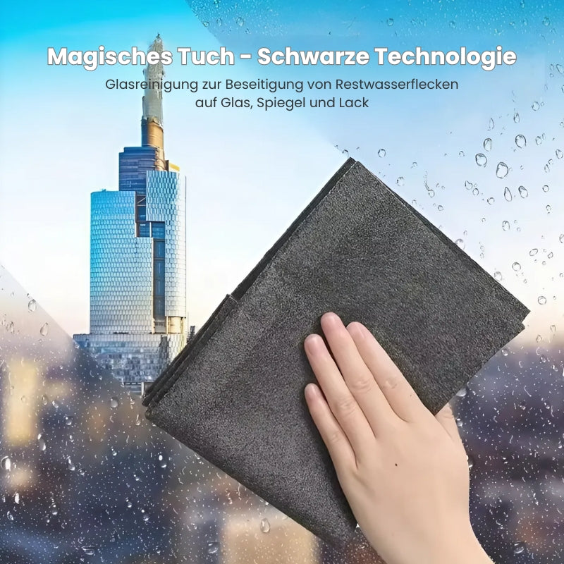 6er Set Mikrofasertücher – Streifenfrei für Glas & Spiegel