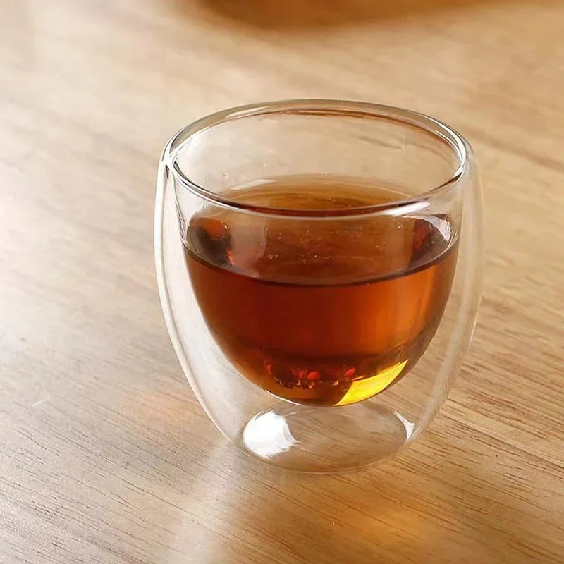 Glasbecher, Doppelwandige Gläser, Hitzebeständig
