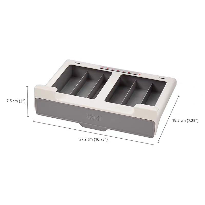 Koffiecapsule Aufbewahrungsbox, Kunststoff, 27.2x18.5x7.5cm, Platzsparendes Design, Organizer für Kaffeekapseln und Teebeutel