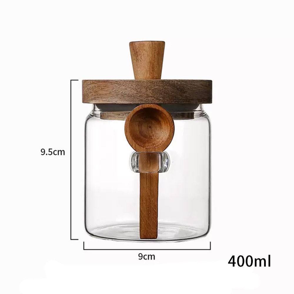 Glas Aufbewahrungsbehälter Rund mit Deckel – 400ml, 600ml, 900ml, Luftdicht für Küche, Kaffee und Tee