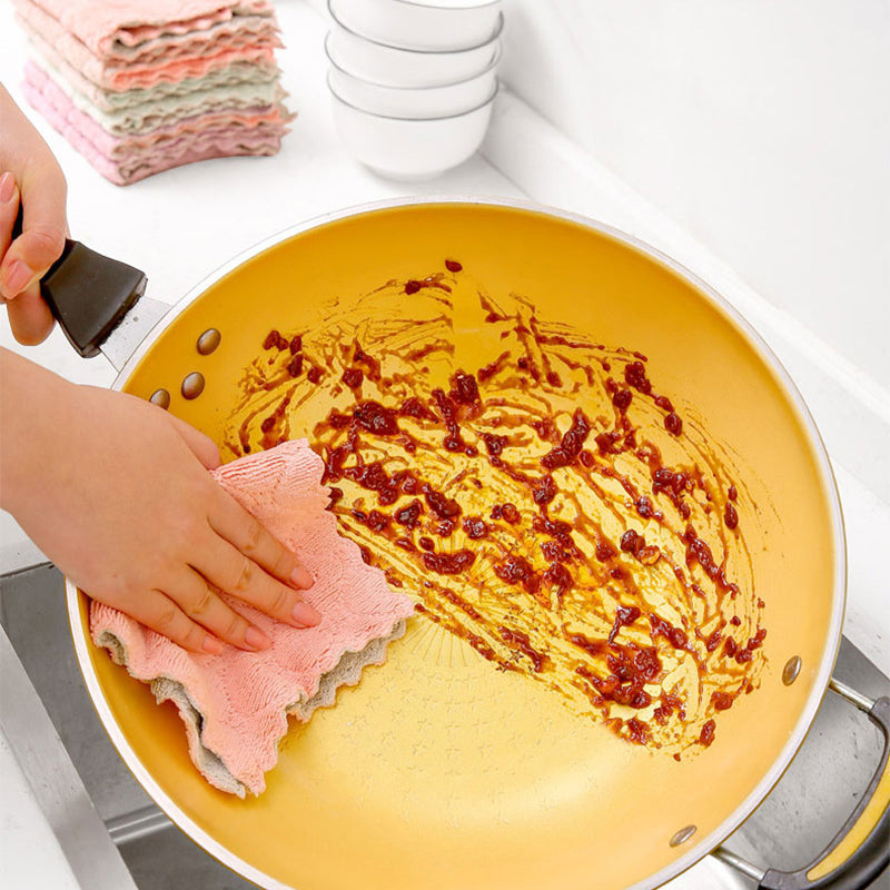 10er-Set Super Saugfähige Mikrofasertücher für die Küche, Reinigungstücher