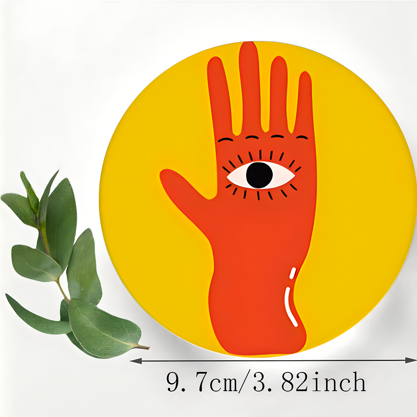 6 Stück Acryl Untersetzer im Picasso-Stil, Getränkeuntersetzer für Tassen und Becher, 9,7 cm