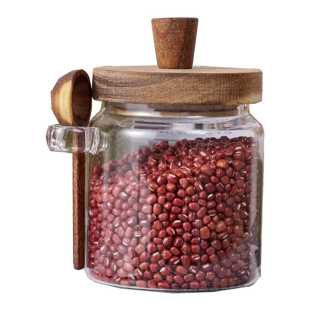 Glas Aufbewahrungsbehälter Rund mit Deckel – 400ml, 600ml, 900ml, Luftdicht für Küche, Kaffee und Tee