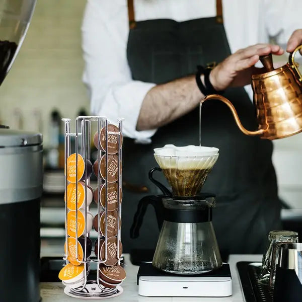 Kapselhalter für 24 Kaffeekapseln – Edelstahl, Kompakter Kapselspender