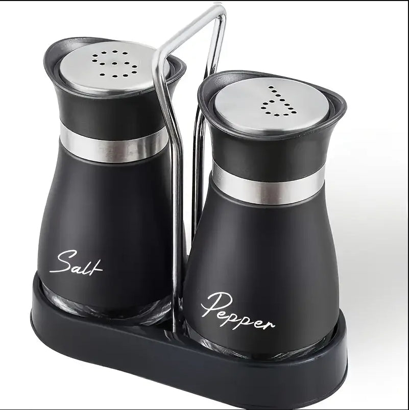 Elegante Salz- und Pfeffermühle Set Edelstahl – Transparentes Glas, Leicht zu Reinigen, Ideal für Gewürze