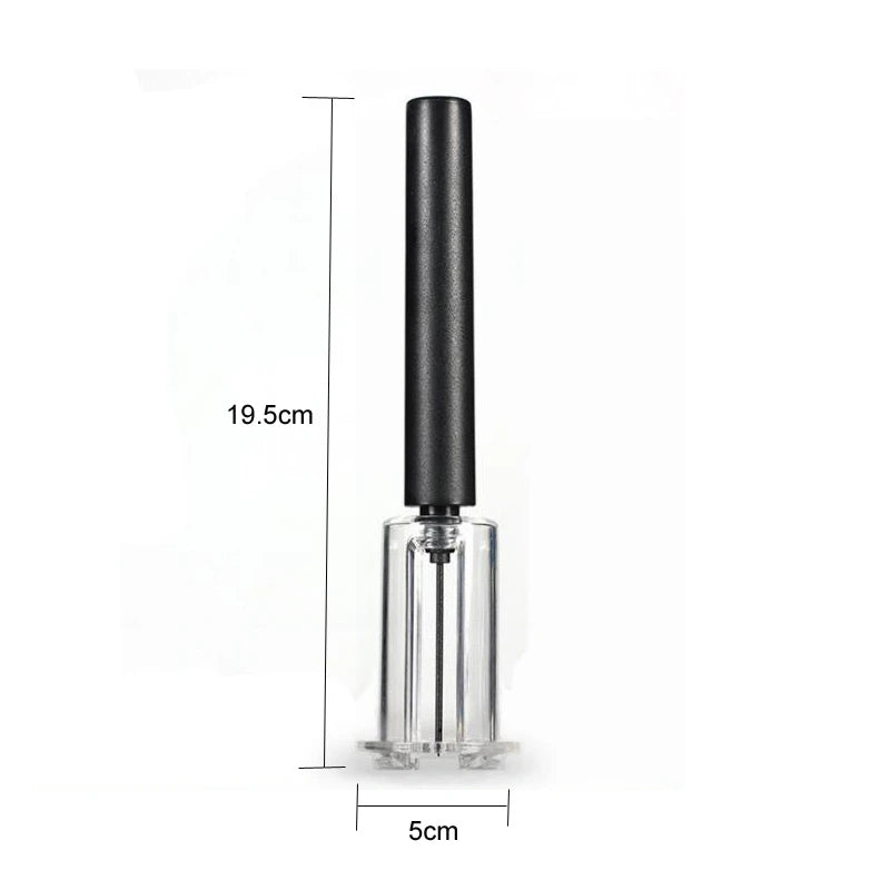 Pneumatische Flaschenöffner – Luftdruck Wijnflesopener mit ABS+PC+Edelstahl, 19,5 cm – Praktisches Küchenwerkzeug für einfache Flaschenentkorkung
