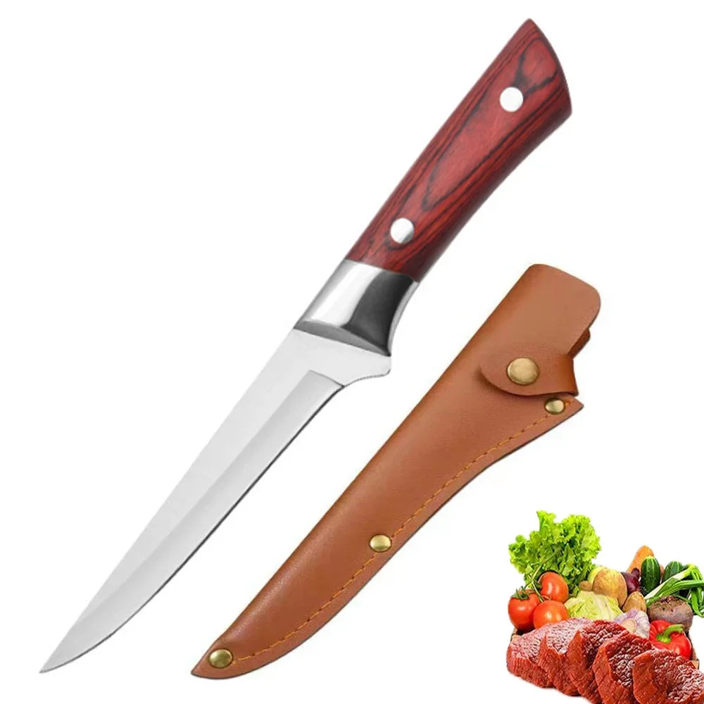 6 Zoll Küchenmesser 2 Stück, Rostfreies Stahl Messer für Fleisch, Obst & Gemüse, Schneiden von Schweinefleisch und Lamm, Küchenbedarf
